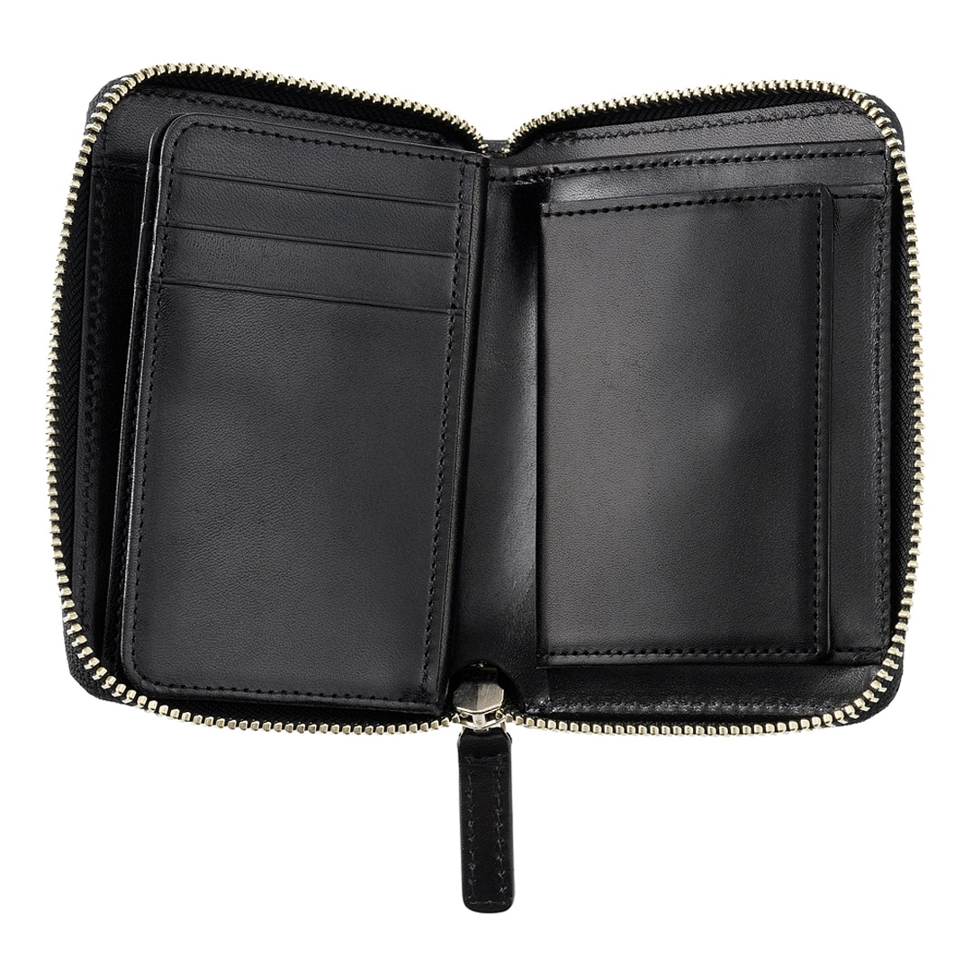 日本製 栃木レザー 二つ折り財布 メンズ ラウンドファスナー ミドル財布 BOX型小銭入れ ベロ付き 財布 CYPRIS キプリス ルミノアニリン 本革 牛革 父の日 ギフト 誕生日 プレゼント 2790 ホワイト