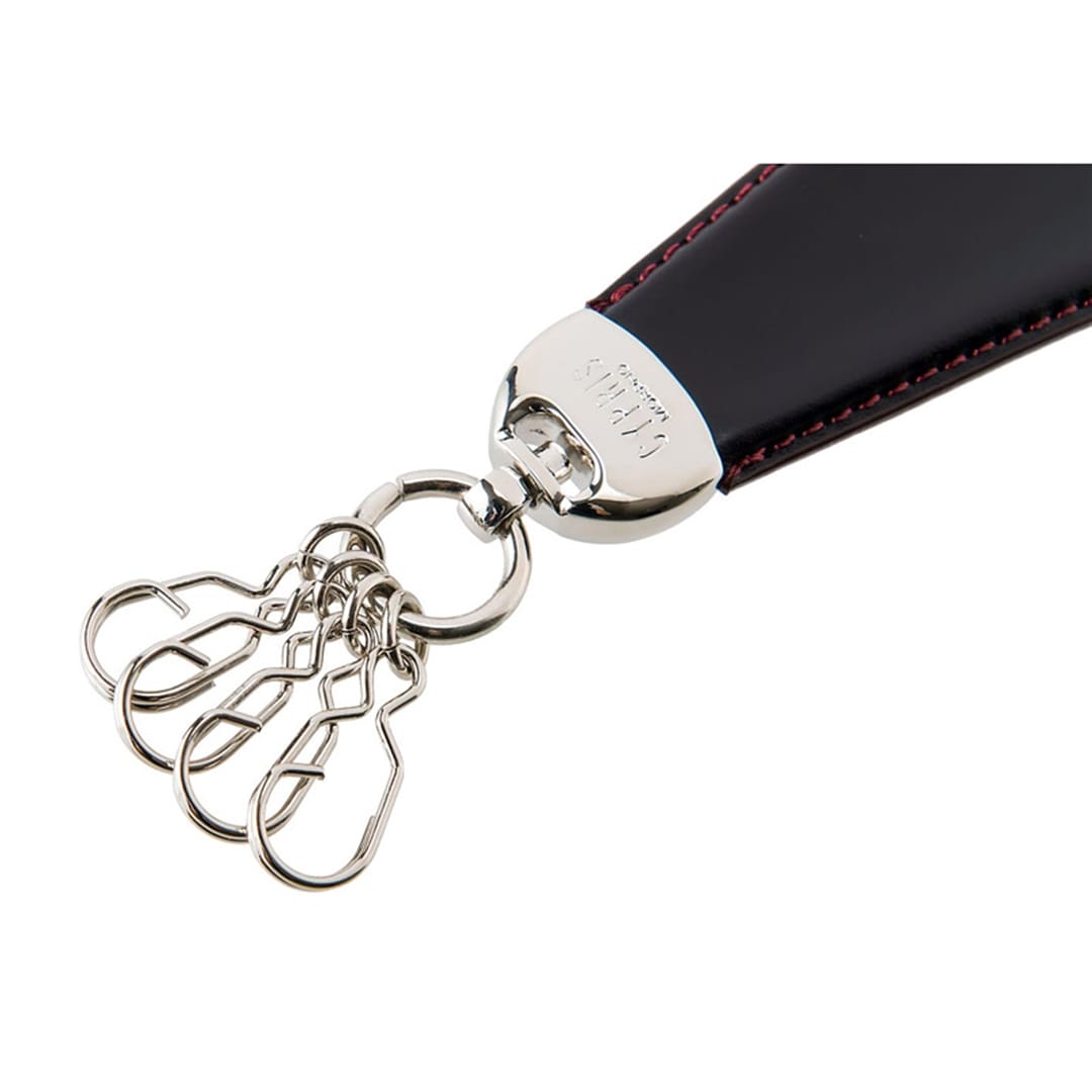 希少革 日本製 コードバン キーホルダー メンズ シューホーン 靴べら CYPRIS キプリス 本革 レーデルオガワ オイルシェル コードバン & シラサギレザー 父の日 プレゼント 4125 ブラック×チョコ