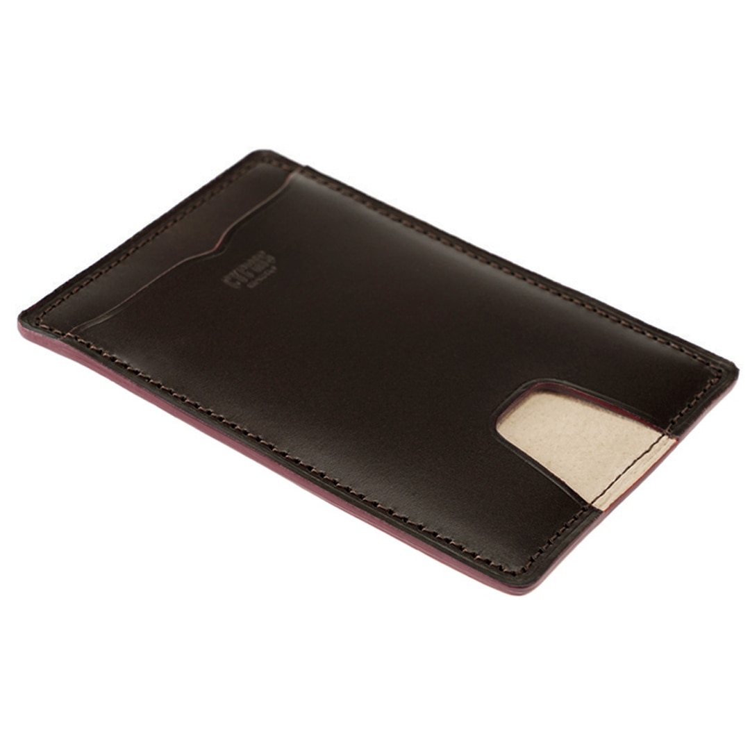 希少革 日本製 パス入れ メンズ パスケース 小銭入れ付き 定期入れ 単パス 単パスケース 本革 CYPRIS キプリス レーデルオガワ オイルシェルコードバン & ヴァケッタレザー 父の日 ギフト 誕生日 プレゼント 5465 ブラック