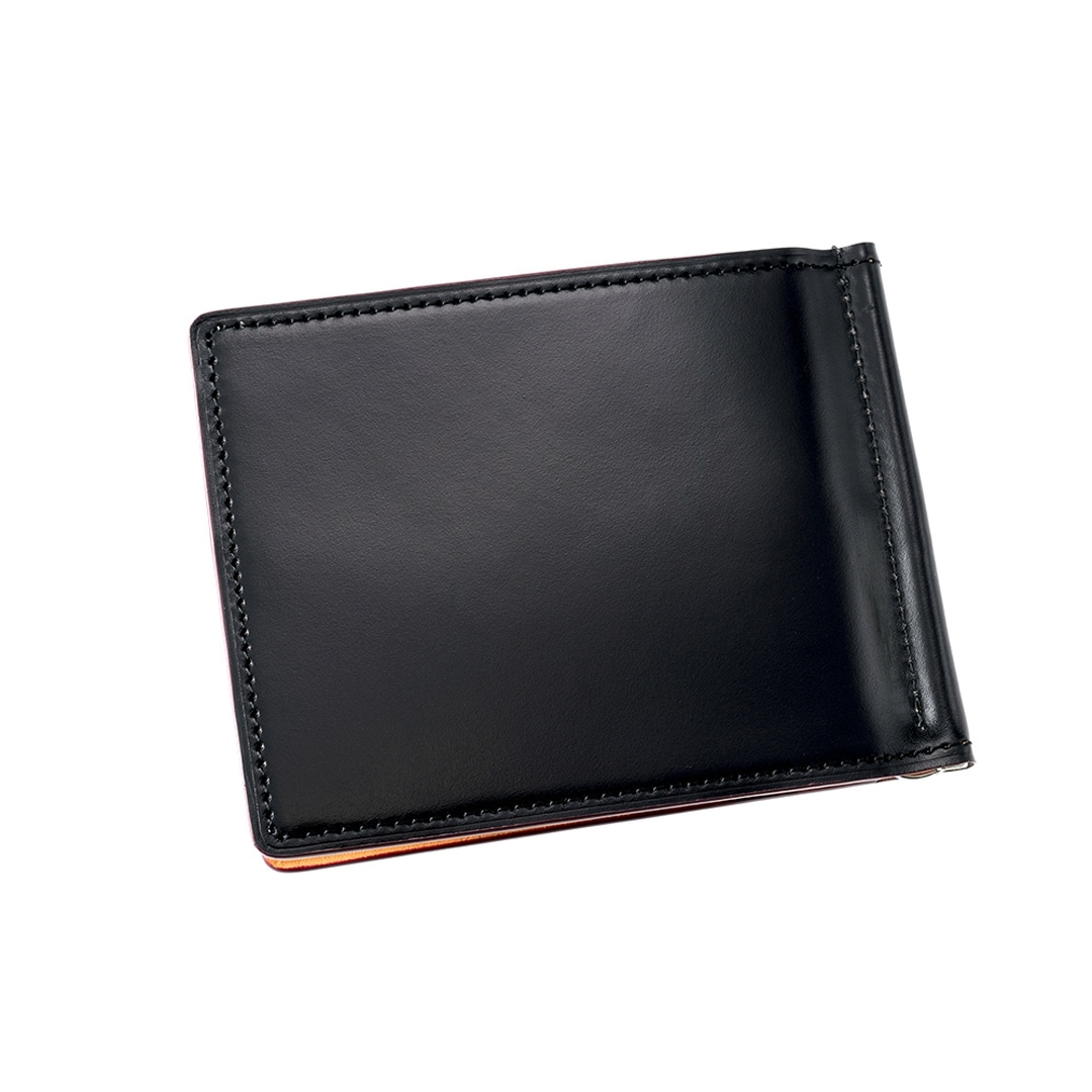 マネークリップ 財布 メンズ コードバン 本革 ブランド 札ばさみ キプリス CYPRIS オイルシェルコードバン & ヴァケッタレザー レーデルオガワ 革 日本製 薄い コンパクト スリム おしゃれ 誕生日 5471 ブラック