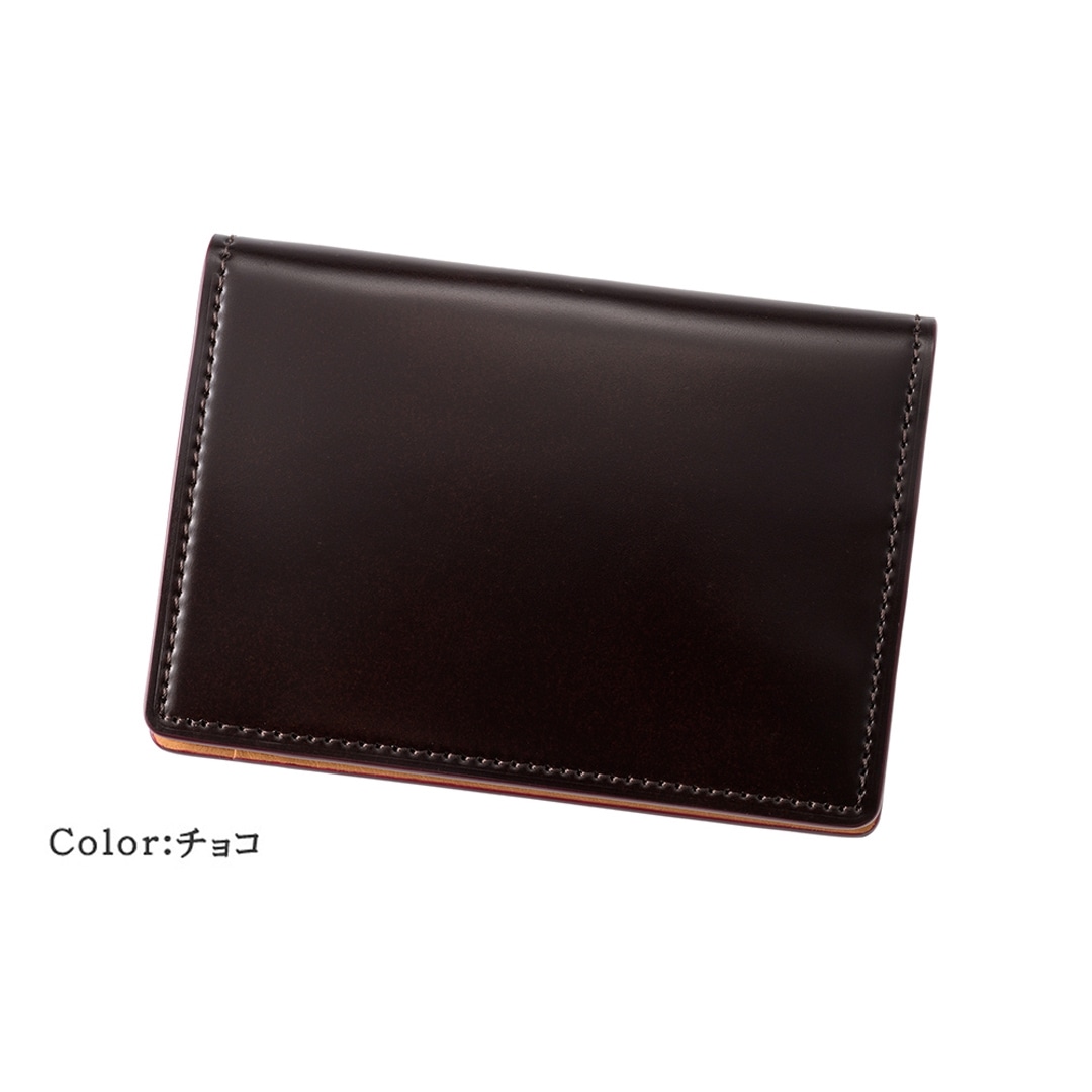 希少革 日本製 パスケース 二つ折り メンズ コードバン パス入れ 2面 定期入れ 本革 CYPRIS キプリス レーデルオガワ オイルシェルコードバン & ヴァケッタレザー 父の日 ギフト 誕生日 プレゼント 5472 ブラック