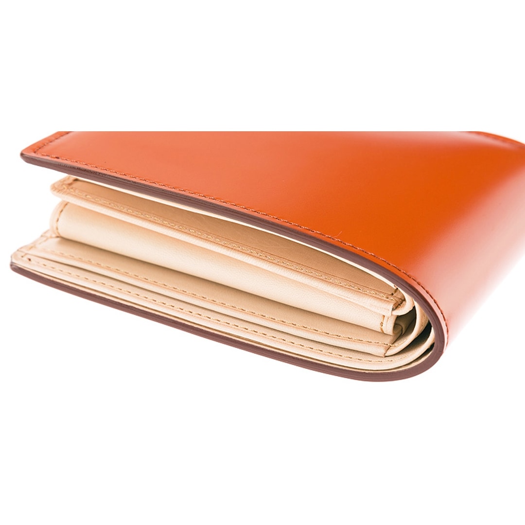 財布 メンズ 二つ折り財布 ベロ付き 希少革 日本製 コードバン 小銭入れ付き CYPRIS キプリス 本革 新喜皮革 ヌメ革 ベジタブルタンニンレザー 父の日 ギフト 誕生日 プレゼント 5627 ブラック