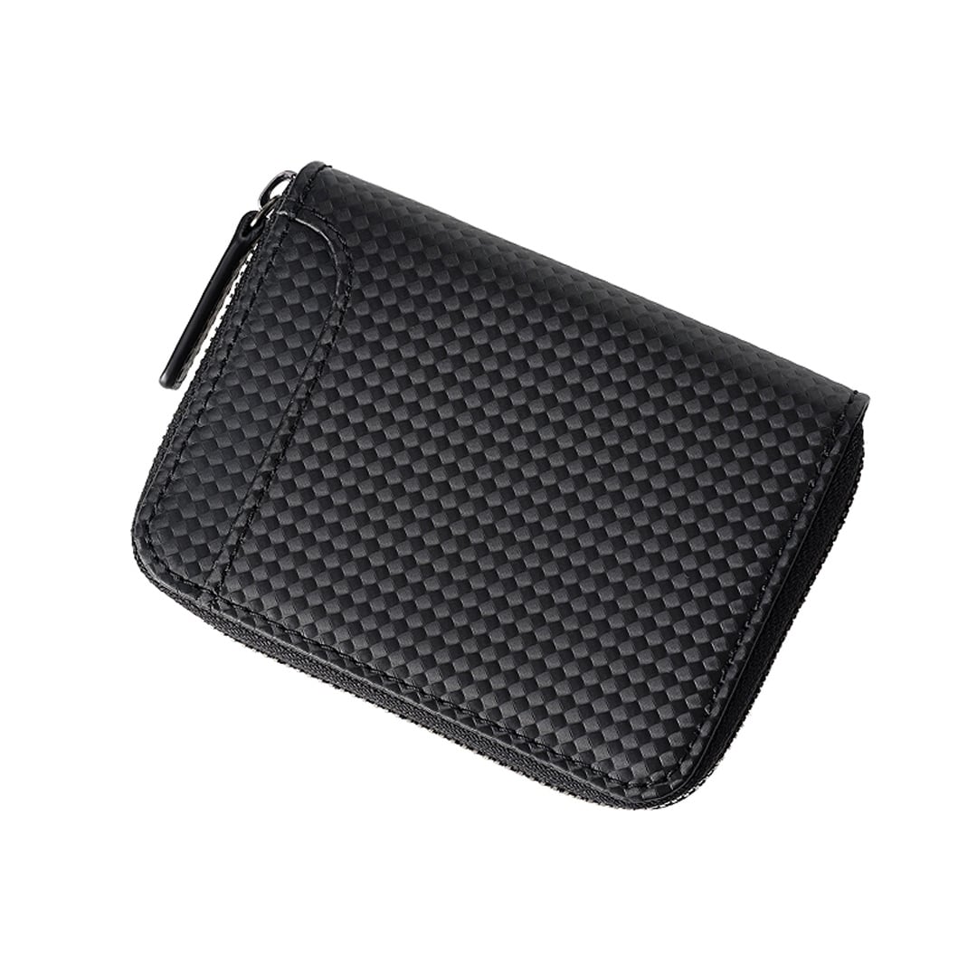 小銭入れ メンズ コインケース ラウンドファスナー シャッテン 2.0 カーボンレザー ノイインテレッセ Neu interesse 革 レザー 牛革 父の日 ギフト 誕生日 プレゼント 0706 ブラック×ブラック