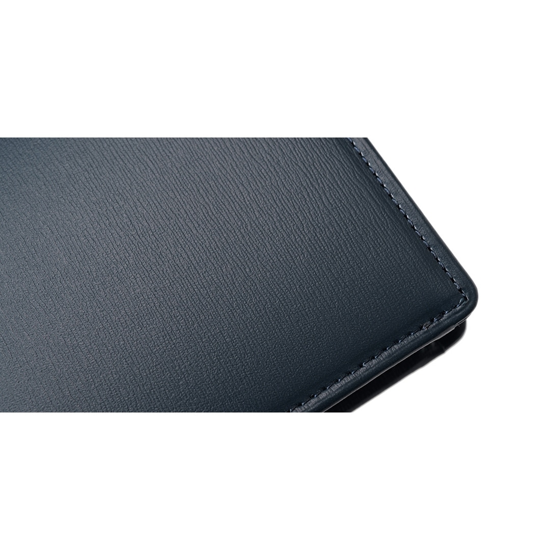 日本製 コンパクト 財布 メンズ 二つ折り財布 キズやシワが目立ちにくい 小銭入れあり CYPRIS キプリス ボックスカーフ 本革 財布 父の日 プレゼント 4414 ブラック