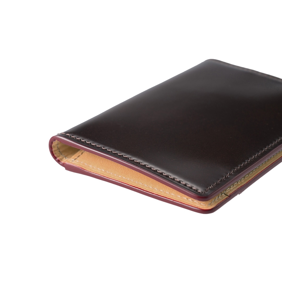 希少革 日本製 パスケース 二つ折り メンズ コードバン パス入れ 2面 定期入れ 本革 CYPRIS キプリス レーデルオガワ オイルシェルコードバン & ヴァケッタレザー 父の日 ギフト 誕生日 プレゼント 5472 ブラック