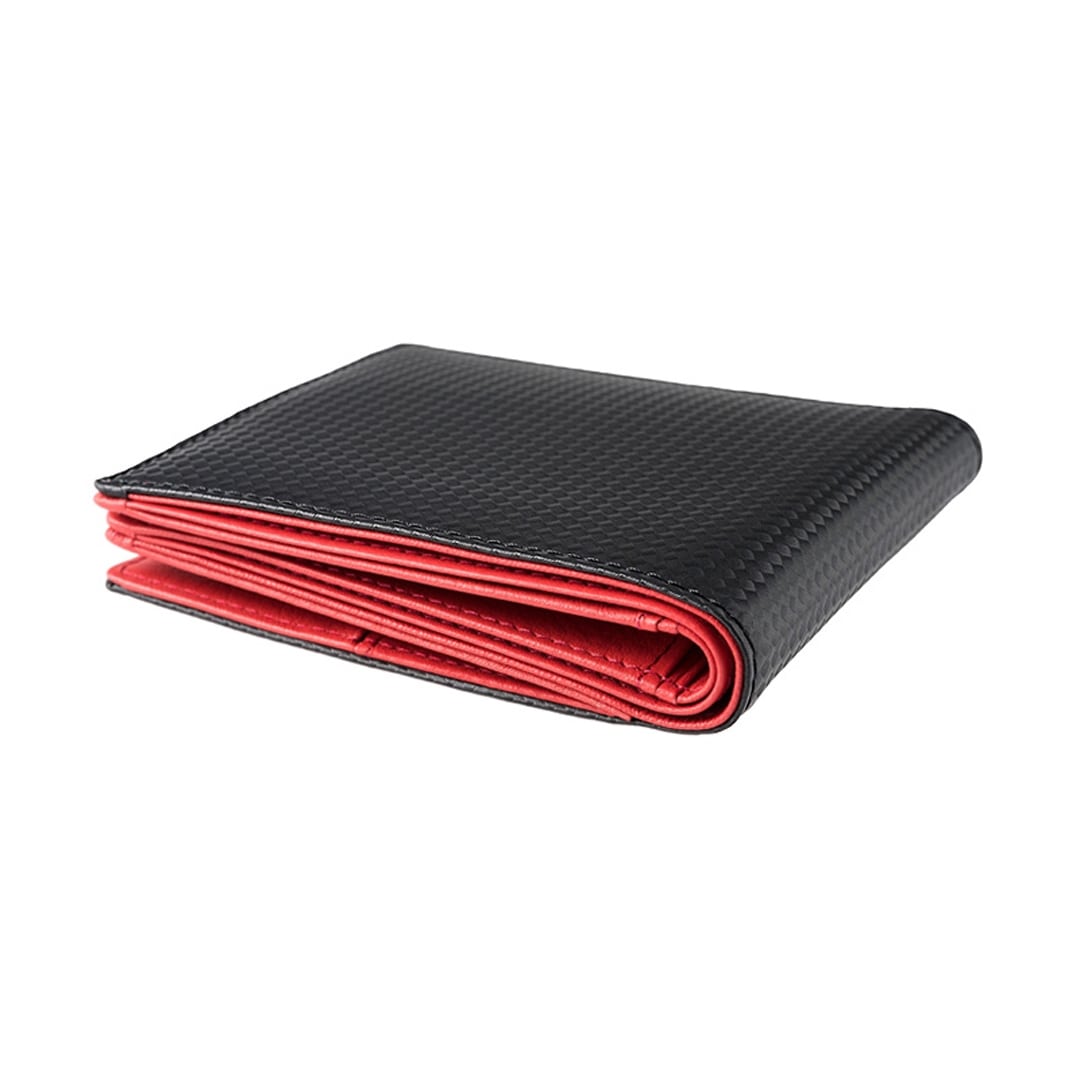 財布 メンズ 二つ折り 二つ折り財布 外BOX小銭入れ付き シャッテン 2.0 カーボンレザー ノイインテレッセ Neu interesse 革 レザー 牛革 父の日 ギフト 誕生日 プレゼント 0704 ブラック×ブラック