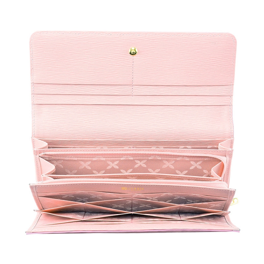 日本製 長財布 かぶせ レディース 傷つきにくいレザーを使用 キプリス ハニーセル ウィメンズ Cypris Women’s リサッカ 本革 日本製 おしゃれ かわいい 母の日 4987 ペールブルー