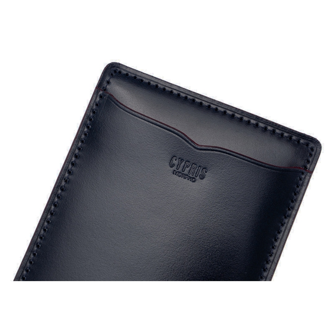 希少革 日本製 パス入れ メンズ パスケース 小銭入れ付き 定期入れ 単パス 単パスケース 本革 CYPRIS キプリス レーデルオガワ オイルシェルコードバン & ヴァケッタレザー 父の日 ギフト 誕生日 プレゼント 5465 ブラック