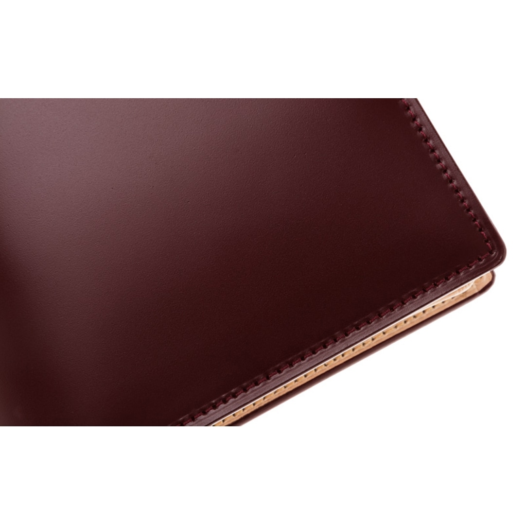 財布 メンズ 二つ折り財布 ベロ付き 希少革 日本製 コードバン 小銭入れ付き CYPRIS キプリス 本革 新喜皮革 ヌメ革 ベジタブルタンニンレザー 父の日 ギフト 誕生日 プレゼント 5627 ブラック