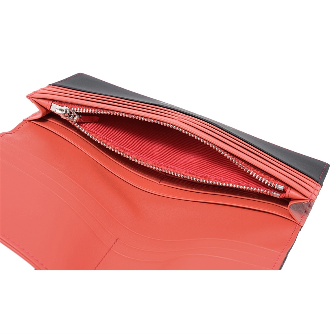 ノイインテレッセ × HRC 長財布 メンズ ホンダレーシング BR -Black & Red- 財布 革財布 Neu interesse Honda 本田技研工業株式会社 Honda Racing Corporation 3190 ブラック×ブラック