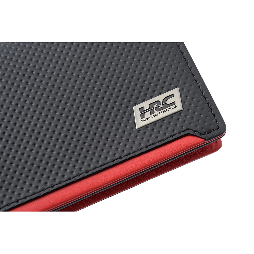ノイインテレッセ × HRC 名刺入れ メンズ ホンダレーシング カードケース BR -Black & Red- 財布 革財布 Neu interesse Honda 本田技研工業株式会社 Honda Racing Corporation 3192 ブラック×ブラック