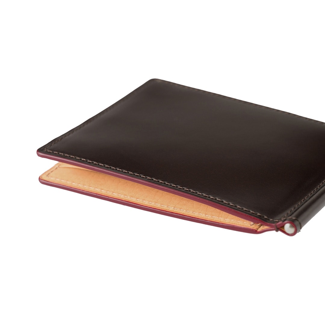 マネークリップ 財布 メンズ コードバン 本革 ブランド 札ばさみ キプリス CYPRIS オイルシェルコードバン & ヴァケッタレザー レーデルオガワ 革 日本製 薄い コンパクト スリム おしゃれ 誕生日 5471 ブラック