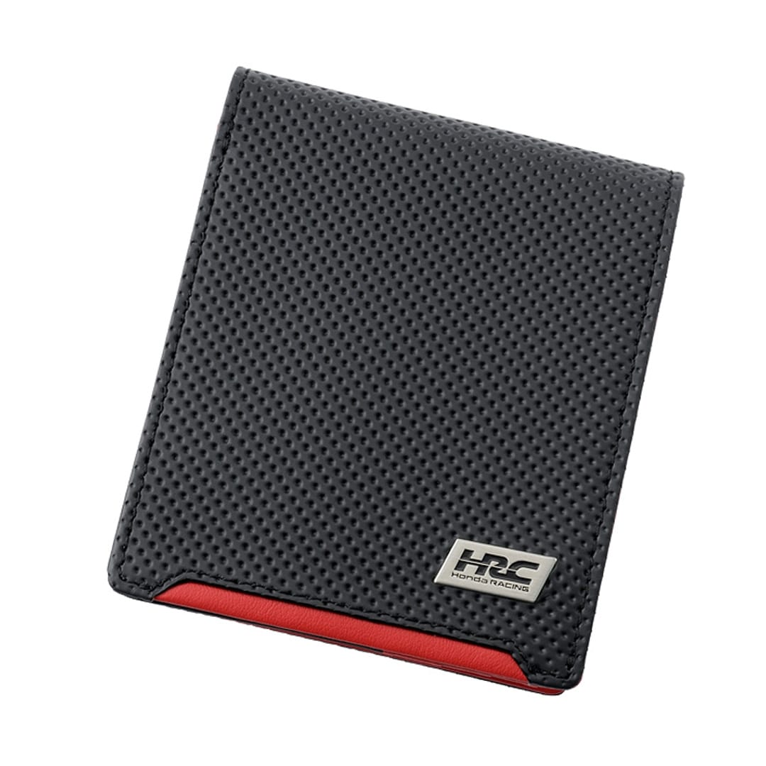 財布 メンズ 二つ折り ノイインテレッセ × HRC 二つ折り財布 ホンダレーシング 外BOX型小銭入れ BR -Black & Red- 革財布 Neu interesse Honda 本田技研工業株式会社 Honda Racing Corporation 3191 ブラック×レッド