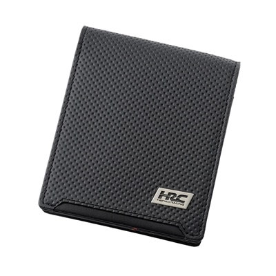 財布 メンズ 二つ折り ノイインテレッセ × HRC 二つ折り財布 ホンダレーシング 外BOX型小銭入れ BR -Black & Red- 革財布 Neu interesse Honda 本田技研工業株式会社 Honda Racing Corporation 3191