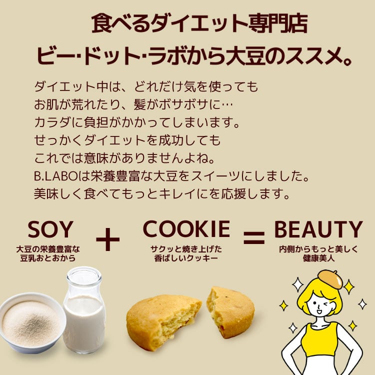 訳あり豆乳おからクッキー ベーシックタイプ 500g
