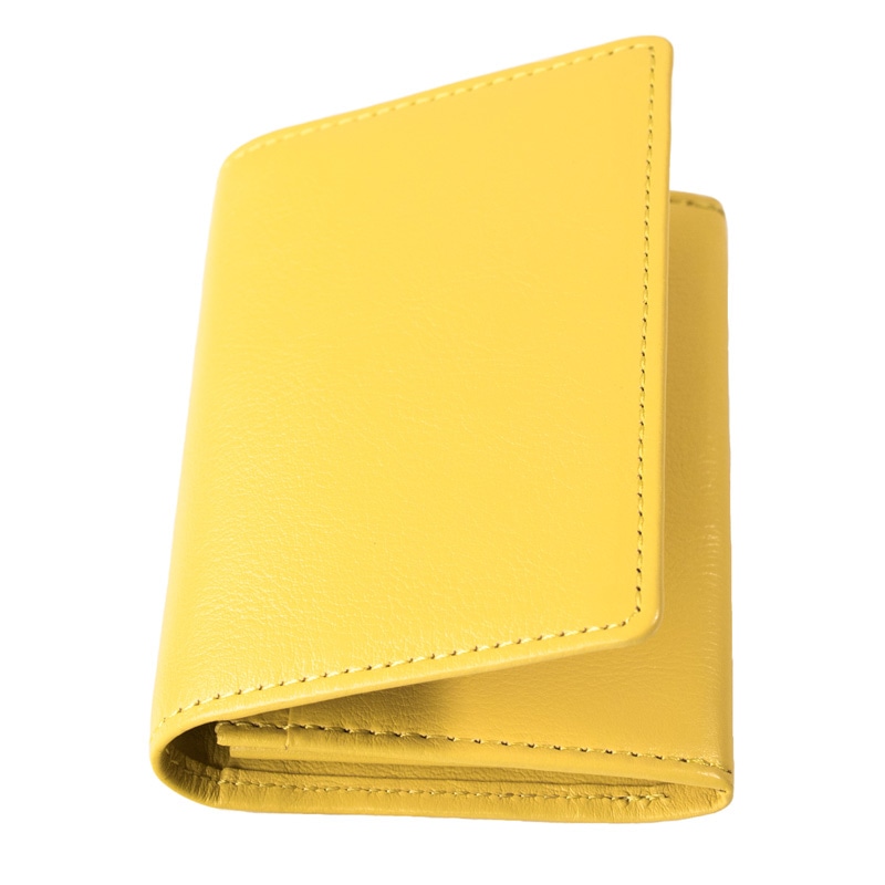 名刺入れ 本革 大容量 シンプル メンズ【13】イエロー Tav-019-yl