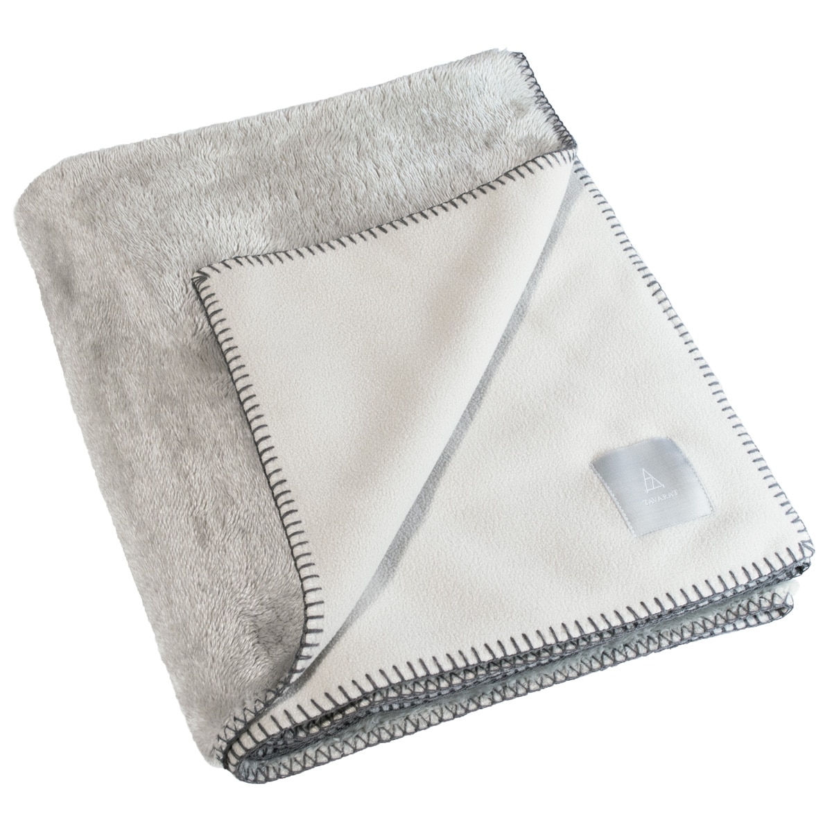 ひざ掛け ブランケット メンズ デスクワーク フリース 大判 【02】アイボリー TAV-046-iv