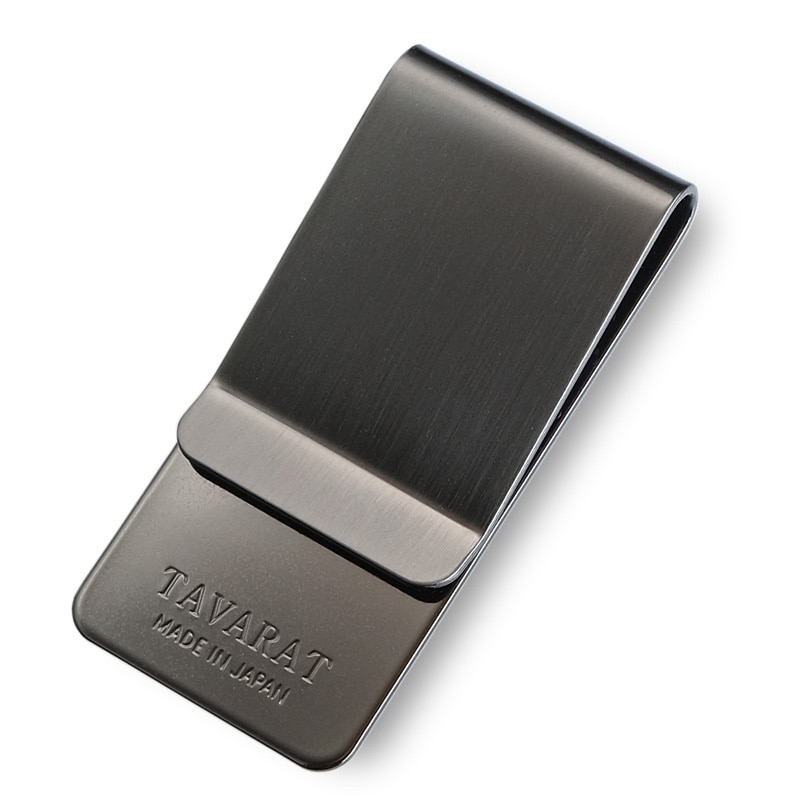 マネークリップ メンズ 日本製 コンパクト ブランド 薄型 札ばさみ おしゃれ 【01】ブラックいぶし Tps-006-bki