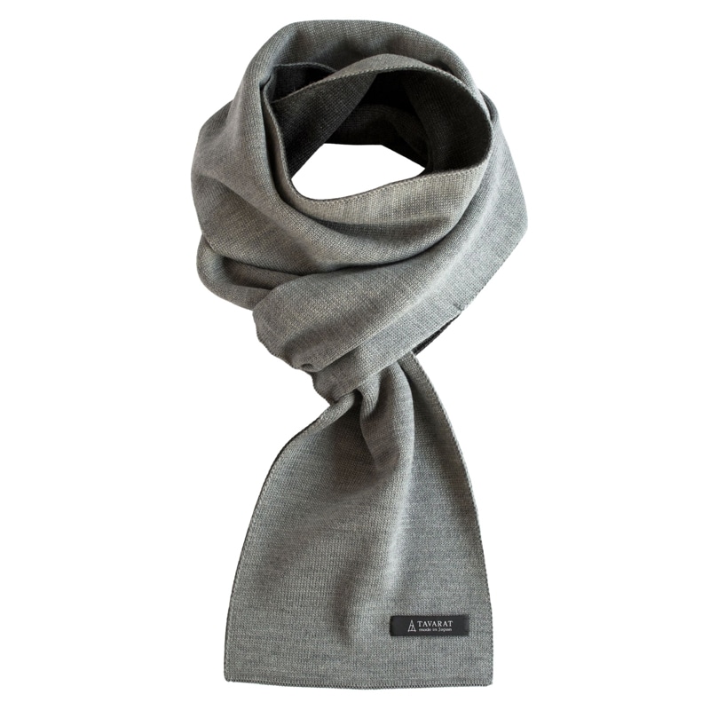 3秒マフラー メンズ ロングマフラー シンプル コンパクト 簡単 日本製 秋冬 防寒 ビジネス カジュアル リバーシブル 【03】 Tps-020ln-gyc