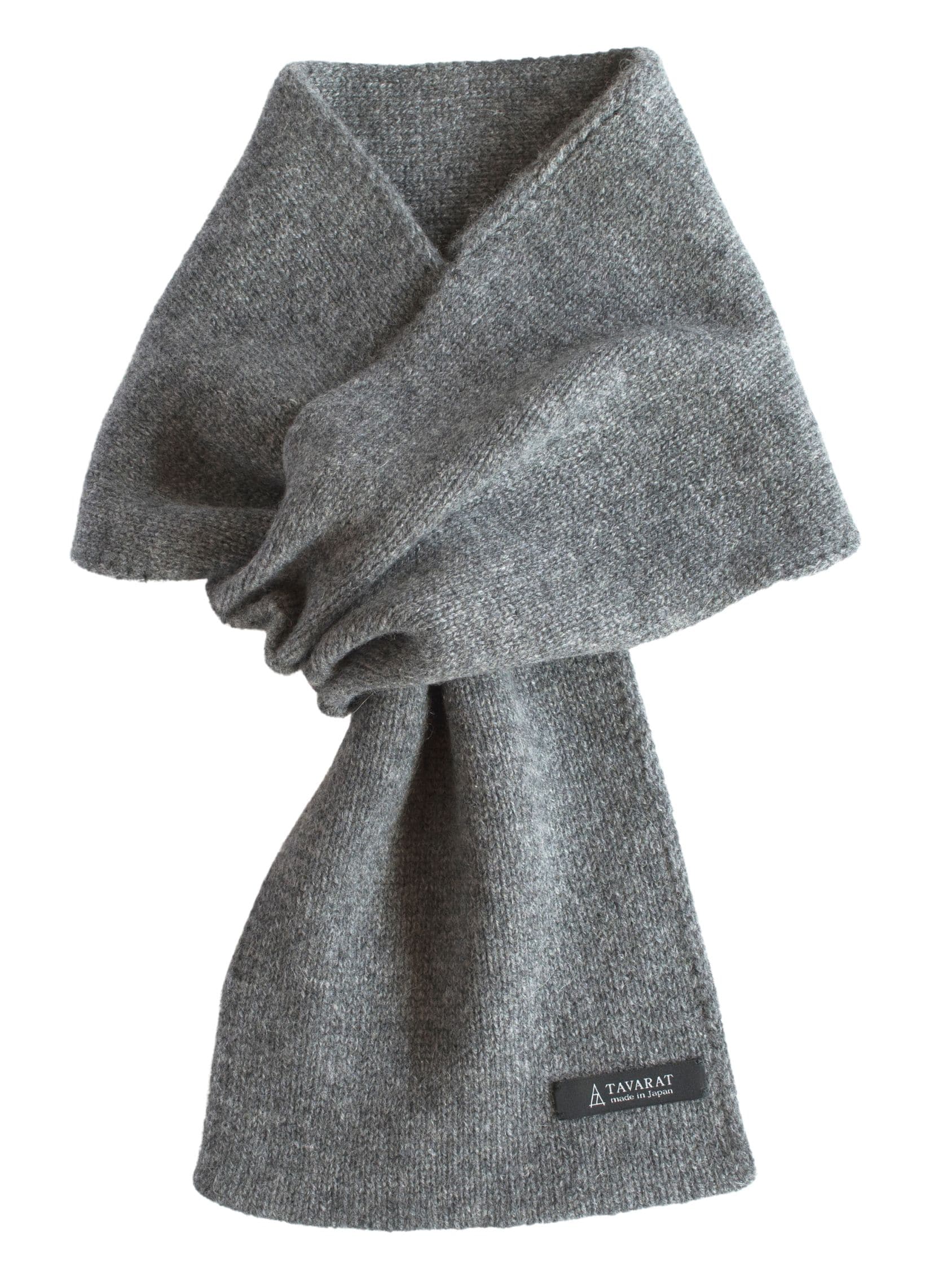 3秒マフラー カシミヤ ミニマフラー メンズ マフラー コンパクト ビジネス カシミア 日本製 秋冬 防寒 【02】グレー Tps-025-gy