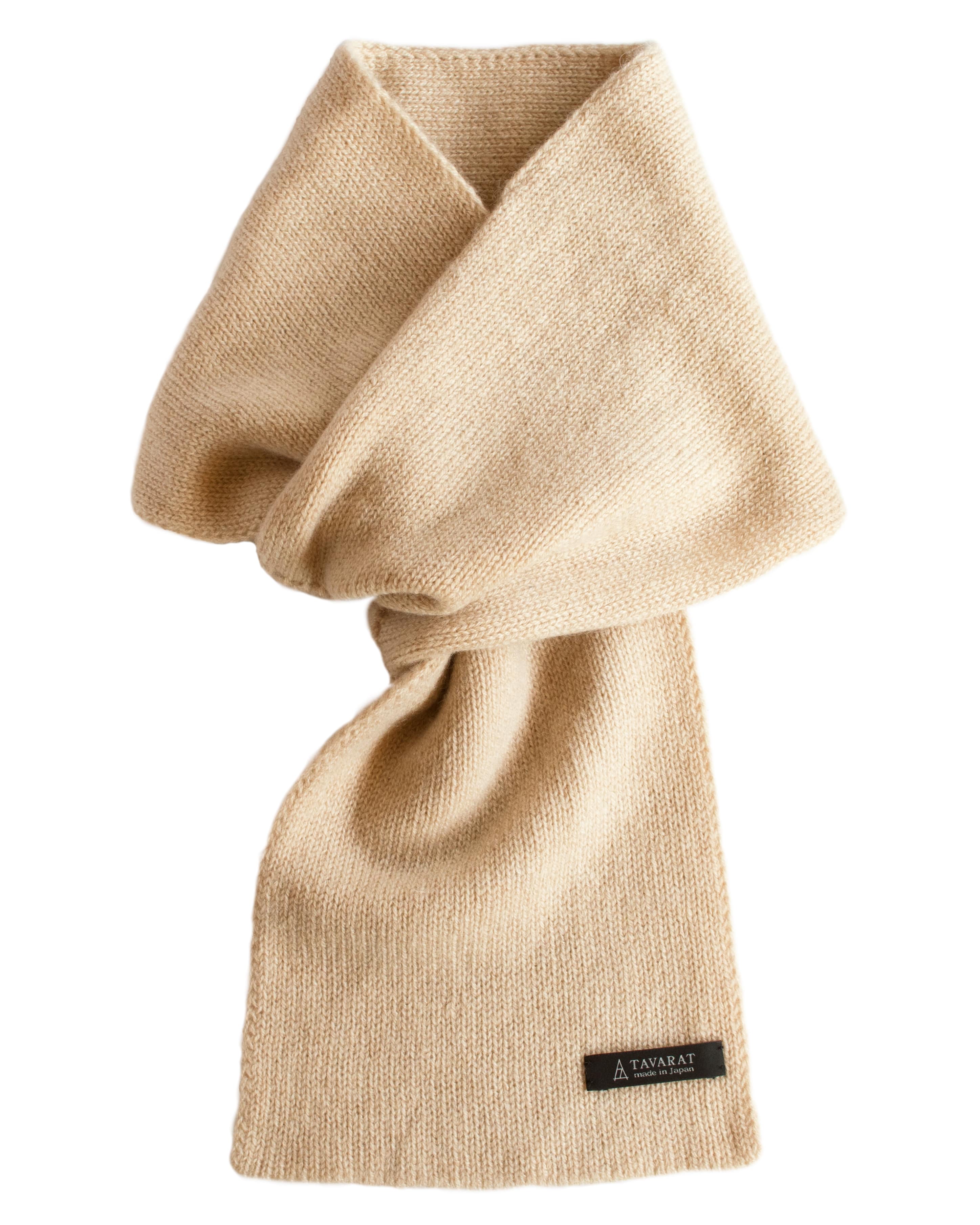 3秒マフラー カシミヤ ミニマフラー メンズ マフラー コンパクト ビジネス カシミア 日本製 秋冬 防寒 【06】ライトベージュ Tps-025-ju