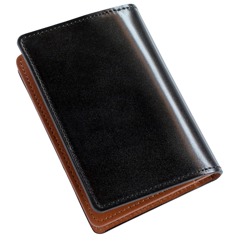 名刺入れ コードバン メンズ 日本製 本革 ビジネス カードケース 【01】ブラック Tps-036