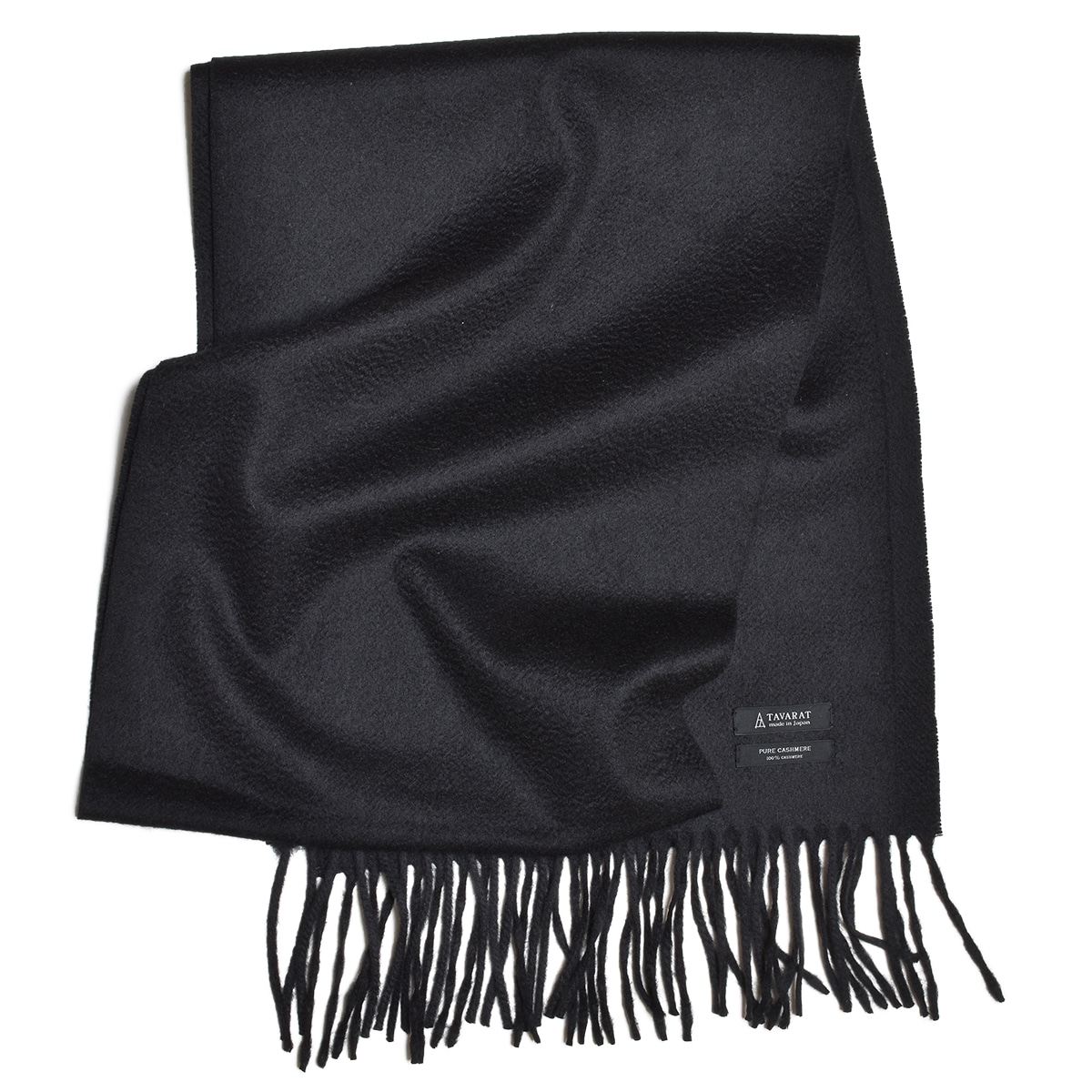 マフラー メンズ カシミヤ カシミヤ100% チェック 男性 大判 秋冬 防寒 日本製 ビジネス スーツ カジュアル 【03】ブラック Tps-050-bk