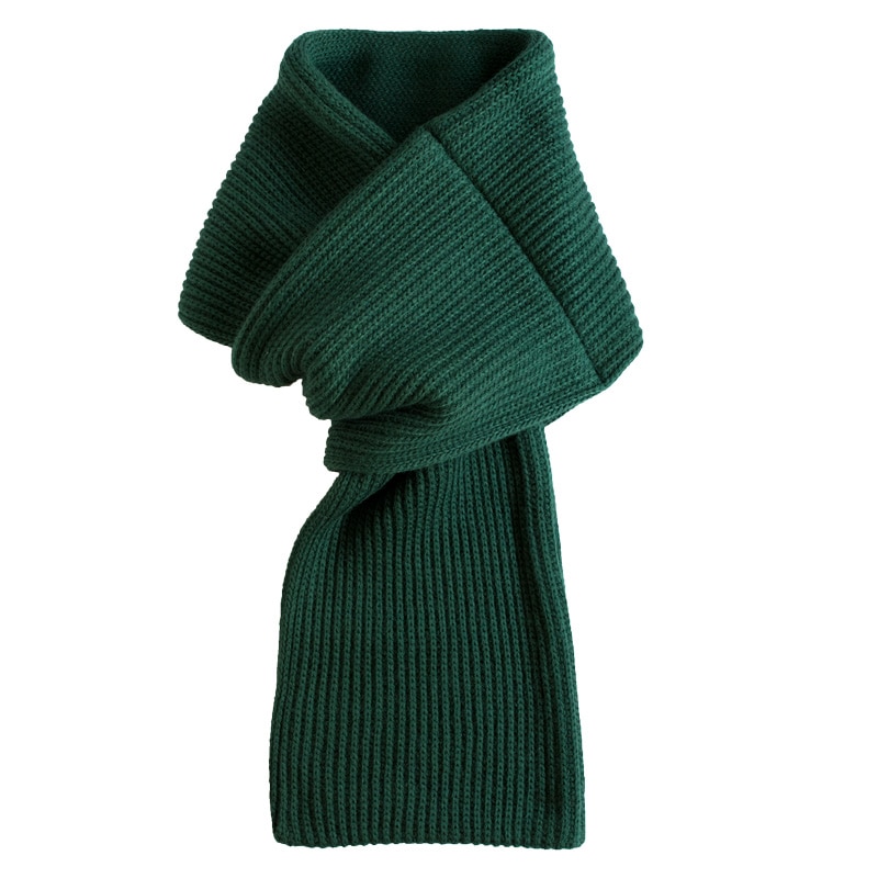 3秒マフラー メンズ リブ編み シンプル コンパクト ミニマフラー 簡単 装着 日本製 秋冬 防寒 ビジネス カジュアル リバーシブル 【02】グリーン Tps-112-gr