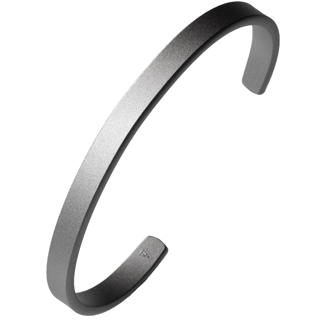 バングル メンズ ブラックシルバー ブレスレット アクセサリー 真鍮 シンプル おしゃれ【03】ブラックホーニング-Mサイズ tps-136-bk-h