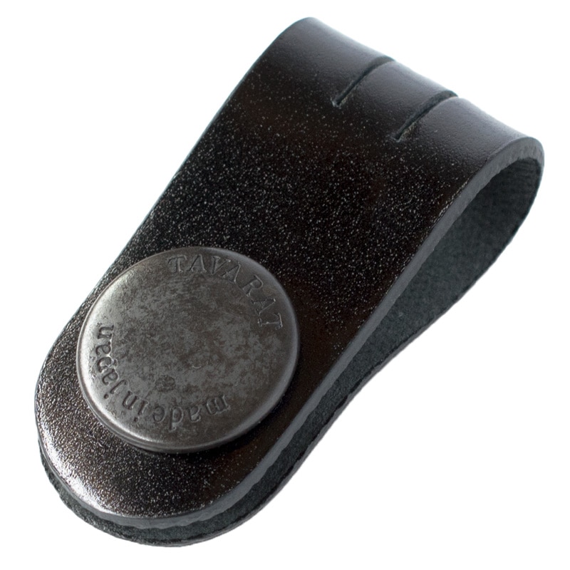 コードクリップ 単品 コードバン クリップ 本革 収納 日本製 イヤホン ケーブル 配線 【01】ブラック Tps-148-bk