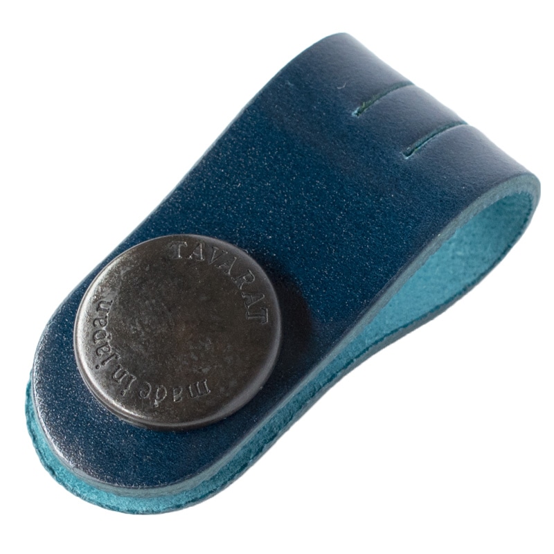 コードクリップ 単品 コードバン クリップ 本革 収納 日本製 イヤホン ケーブル 配線 【02】ネイビー Tps-148-nv