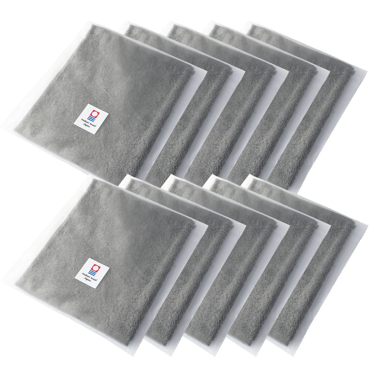 タオルハンカチ 10枚セット メンズ 今治 タオル 22.5×23cm 【04】ネイビー Tps-152-10set-gy