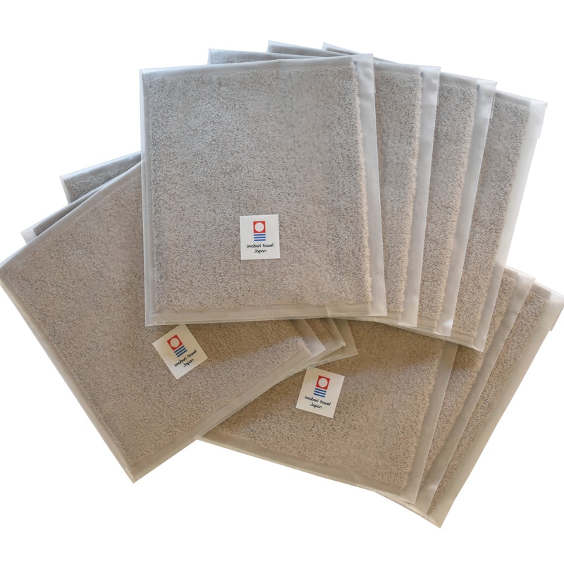 タオルハンカチ 10枚セット メンズ 今治 タオル 22.5×23cm 【03】トープ Tps-152-10set-tp