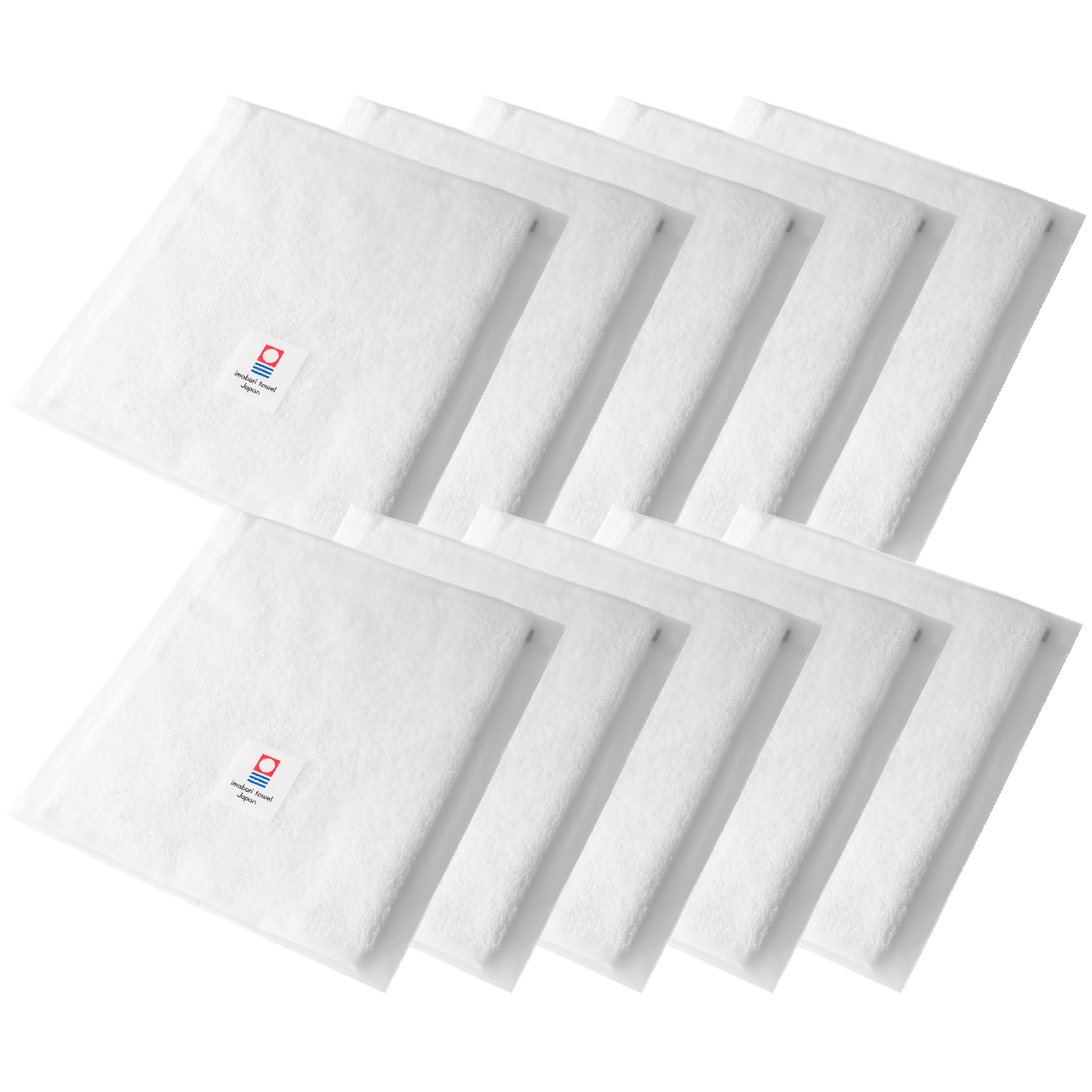 タオルハンカチ 10枚セット メンズ 今治 タオル 22.5×23cm 【06】ホワイト Tps-152-10set-wh