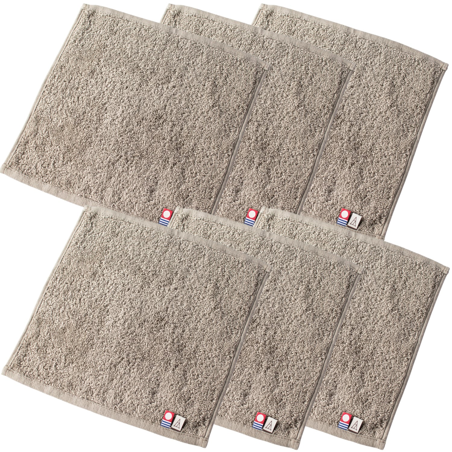 タオルハンカチ 6枚セット メンズ 今治 タオル 22.5×23cm 【04】トープ Tps-152-6set-tp