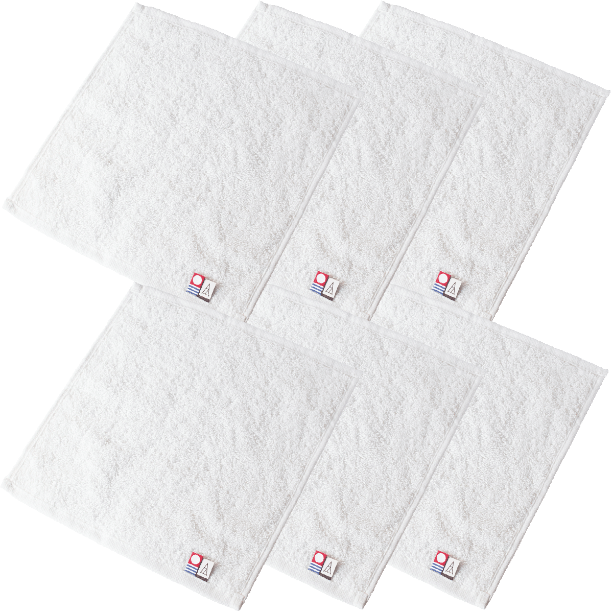 タオルハンカチ 6枚セット メンズ 今治 タオル 22.5×23cm 【07】ホワイト Tps-152-6set-wh