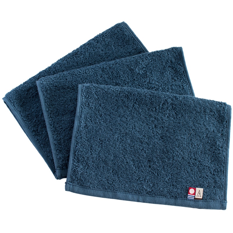 ハンドタオル 3枚セット メンズ 今治 フェイスタオル 23×32cm 【03】ネイビー Tps-153-3set-nv