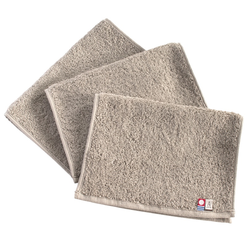 ハンドタオル 3枚セット メンズ 今治 フェイスタオル 23×32cm 【04】トープ Tps-153-3set-tp