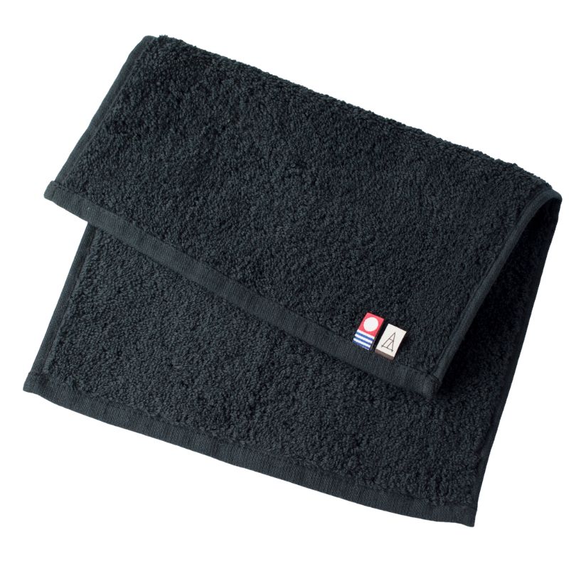 ハンドタオル 単品 メンズ 今治 フェイスタオル 23×32cm 【01】ブラック Tps-153-bk