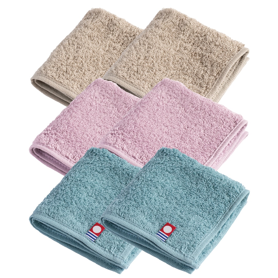 タオルハンカチ 6枚セット メンズ 今治 小さめ コンパクト タオル 20×20cm 【02】アソート2 Tps-172-6set-3c-2