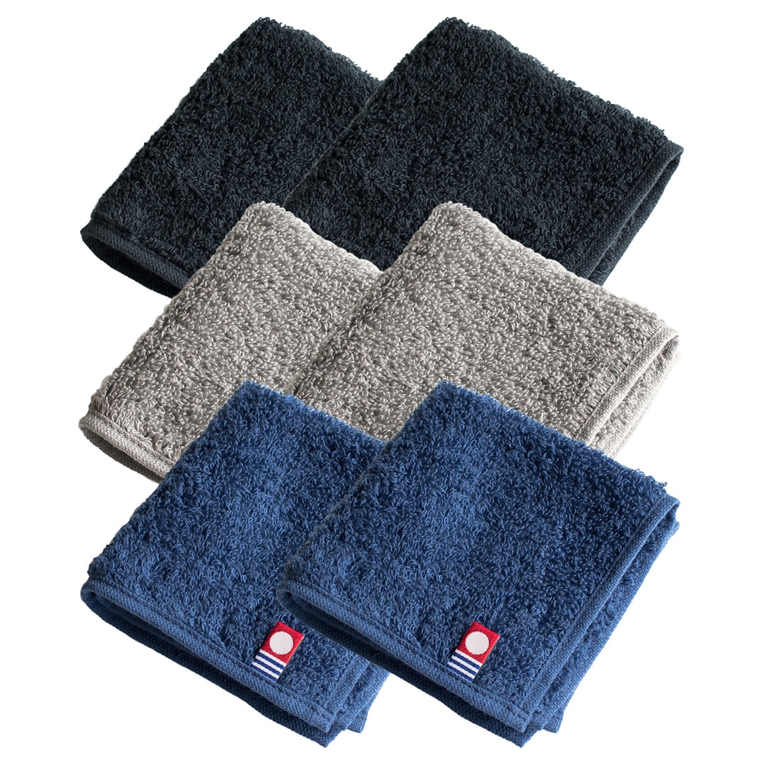 タオルハンカチ 6枚セット メンズ 今治 小さめ コンパクト タオル 20×20cm 【01】アソート1 Tps-172-6set-6c