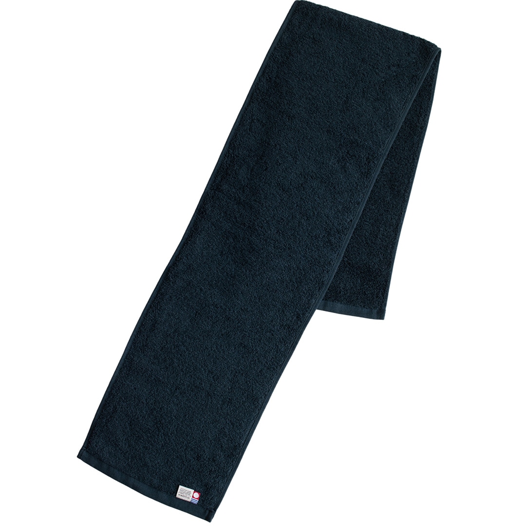 マフラータオル スポーツタオル 単品 メンズ 首巻き 今治 日本製 綿100% 夏 汗拭き タオル 今治産 吸水 厚手 肌触り マフラー 無地 スポーツ ジム 体育祭【01】ブラック Tps-180-bk