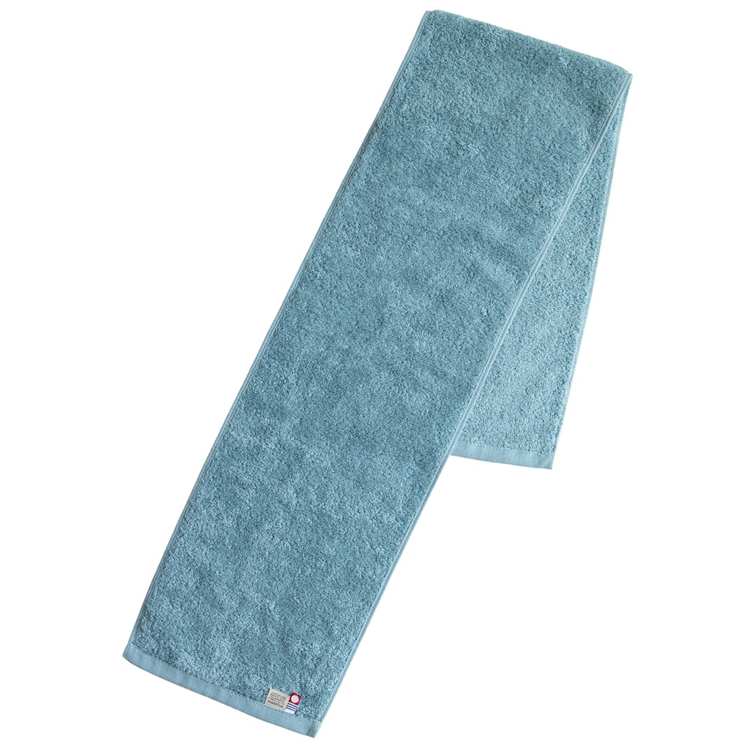 マフラータオル スポーツタオル 単品 メンズ 首巻き 今治 日本製 綿100% 夏 汗拭き タオル 今治産 吸水 厚手 肌触り マフラー 無地 スポーツ ジム 体育祭【02】ライトブルー Tps-180-libu