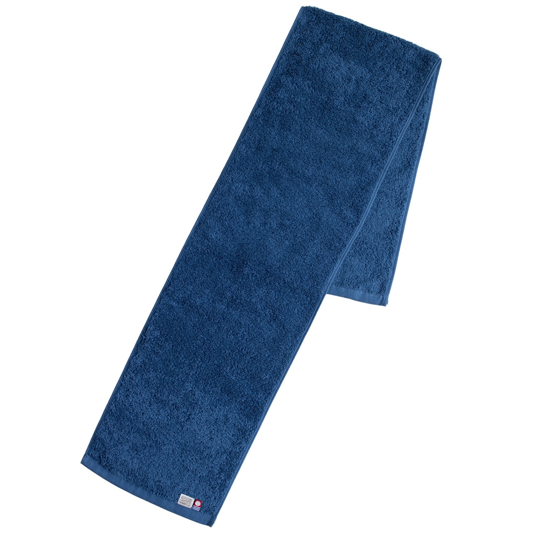 マフラータオル スポーツタオル 単品 メンズ 首巻き 今治 日本製 綿100% 夏 汗拭き タオル 今治産 吸水 厚手 肌触り マフラー 無地 スポーツ ジム 体育祭【03】ブルー Tps-180-lu
