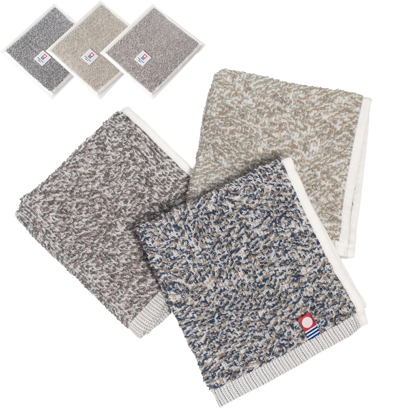 タオルハンカチ 今治 eco mix 3枚セット ハンカチ メンズ コンパクト ハンドタオル 今治タオル 手拭きタオル 環境にやさしい 23×24cm【01】アソート 3枚セット Tps-188-3set-3c