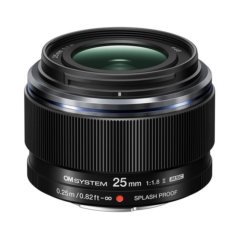 【ハンディファンプレゼント】 オーエムシステム (OM SYSTEM) 交換レンズ M.ZUIKO DIGITAL 25mm F1.8 II ブラック