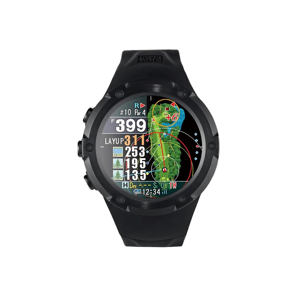 ショットナビ ゴルフ用腕時計型GPS距離計測機 Evolve PRO Touch ブラック   ゴルフ 距離測定器 距離計 時計 GPSナビ ブラック Shot Navi