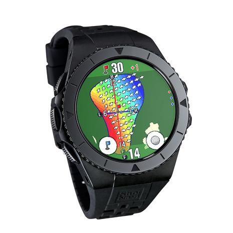 ショットナビ ゴルフ用腕時計型GPSナビ EXCEEDS ブラック   ゴルフ 距離測定器 距離計 時計 GPSナビ ブラック Shot Navi