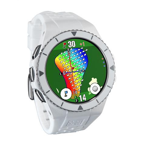 ショットナビ ゴルフ用腕時計型GPSナビ EXCEEDS ホワイト   ゴルフ 距離測定器 距離計 時計 GPSナビ ブラック Shot Navi