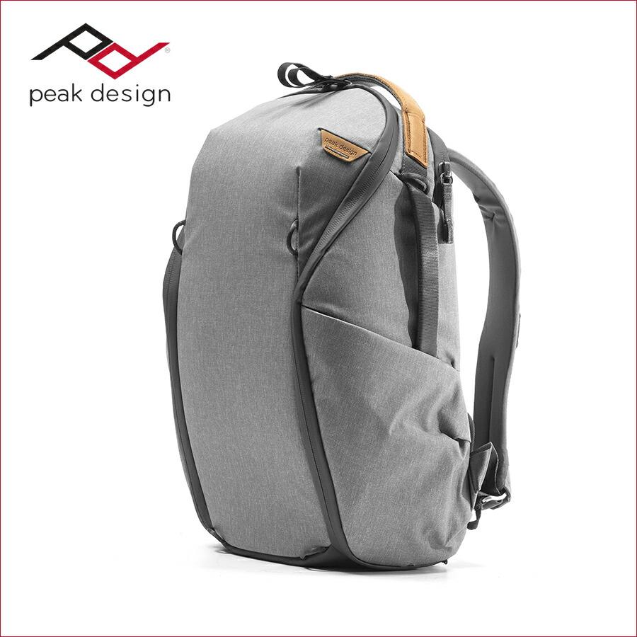 ピークデザイン(peak design) エブリデイバックパック ジップ15L アッシュ　 BEDBZ-15-AS-3【PFASフリー】